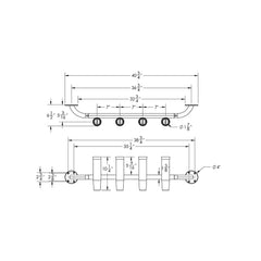 Taco Metals transom-mount rod rack simplifies installation with easy bolt-on mounting on the stern transom