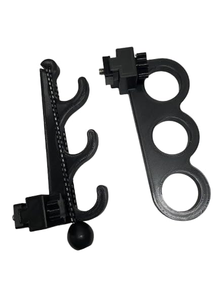 Tacoma bed rail fishing rod holder mounted above the tailgate - side view