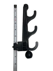 Screwed-in secure mounting with T-nut for Tacoma bed rail