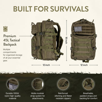 TacPreps 72-Hour Survival Kit cookware set enables quick meals outdoors