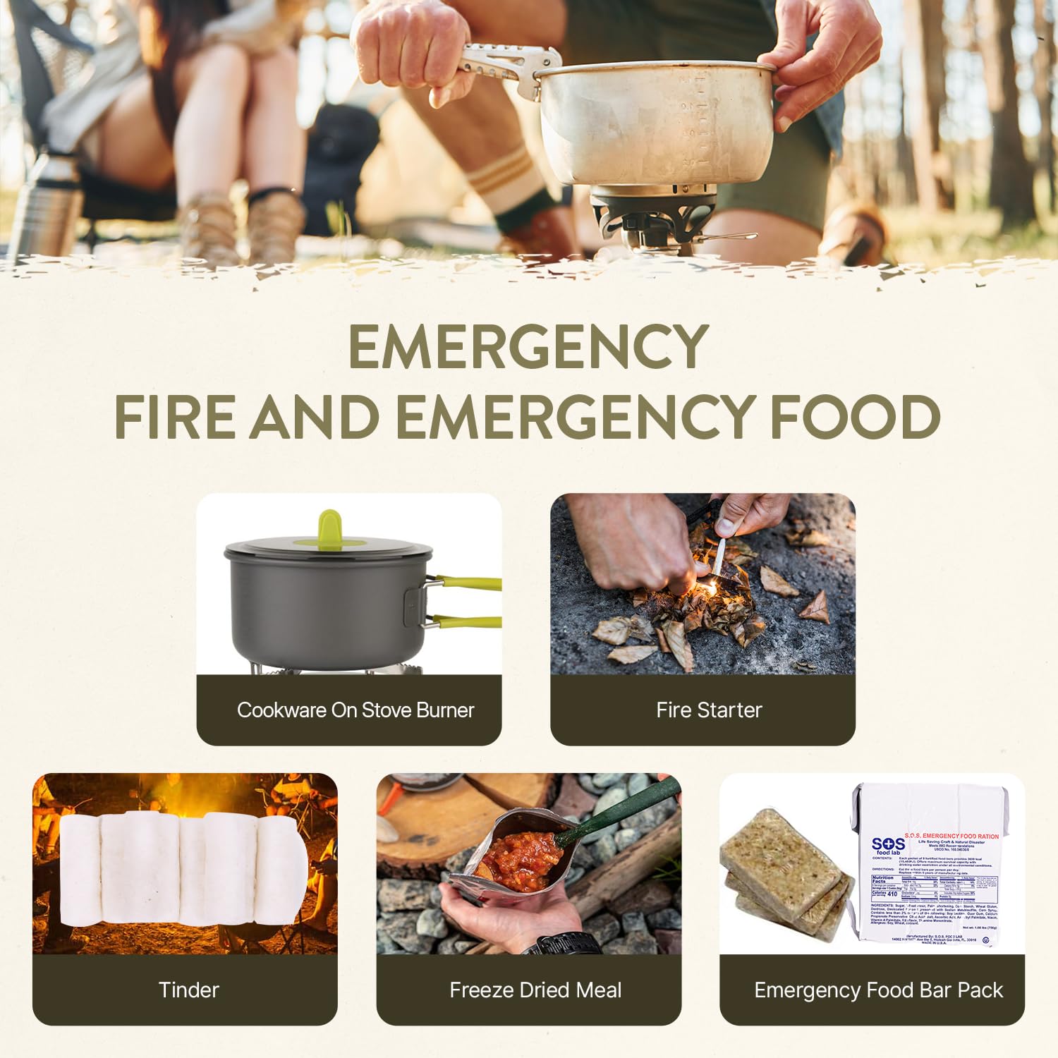 TacPreps 72-Hour Survival Kit first aid kit covers basic emergency care