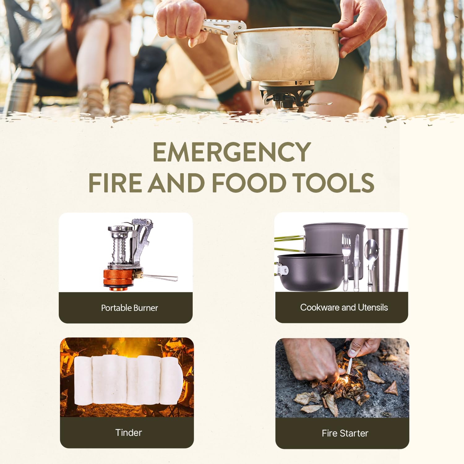 TacPreps comprehensive first aid kit contents for minor injuries.