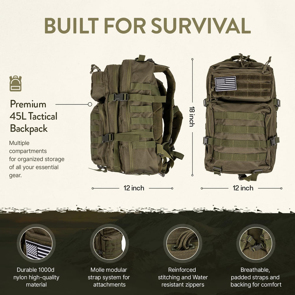 TacPreps Survival Kit cooking gear compact stove and pans in action
