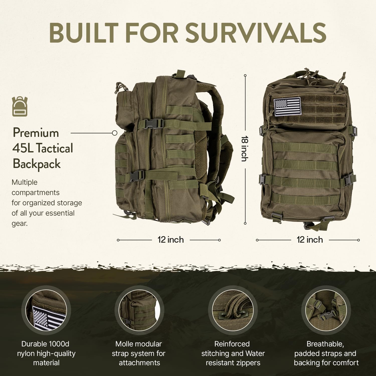 TacPreps sustenance kit with compact cookware and stove ready for meals.