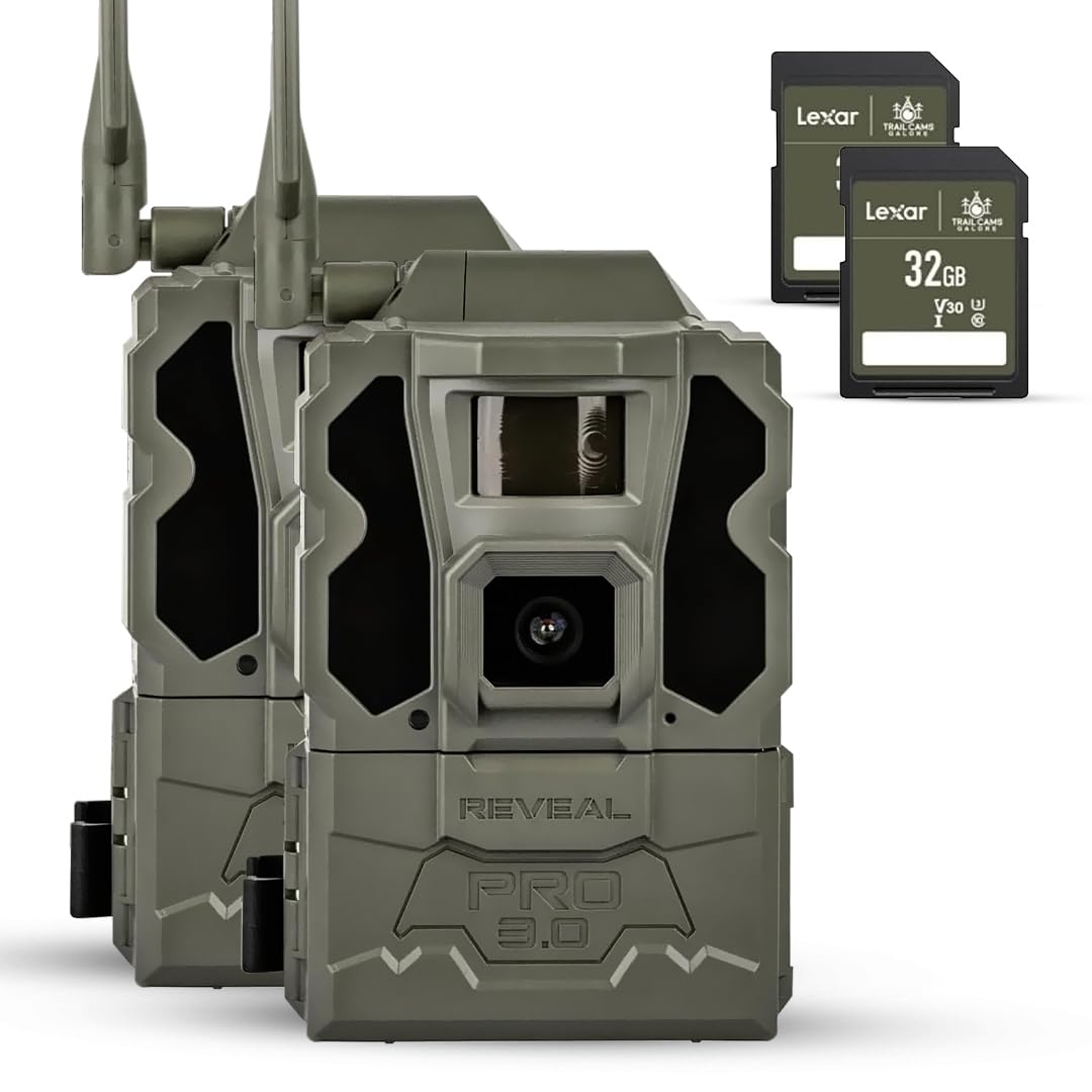 TACTACAM Reveal Pro 3.0 front view for discreet wildlife monitoring and property surveillance.