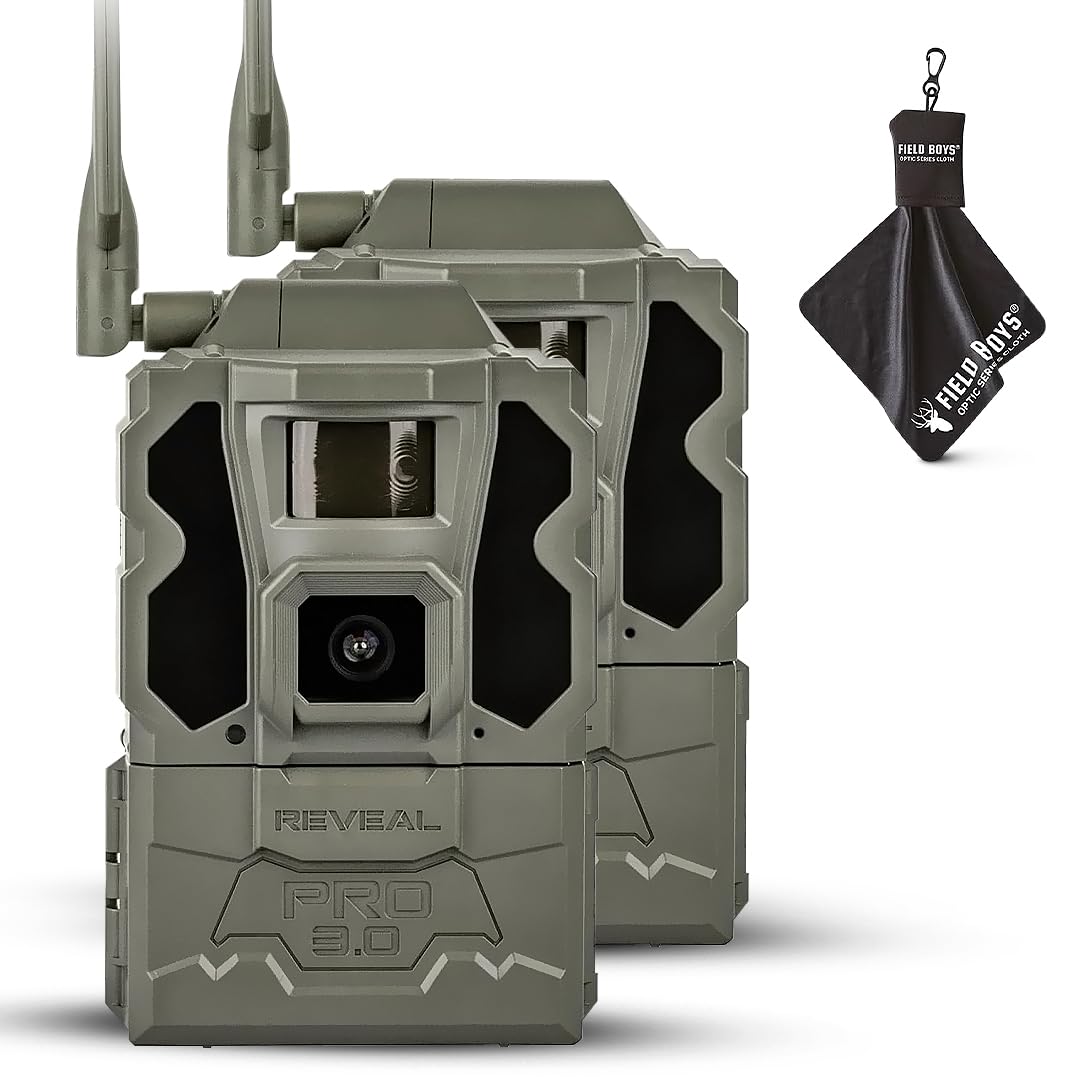 TACTACAM Reveal Pro 3.0 trail camera front view for instant wildlife monitoring.
