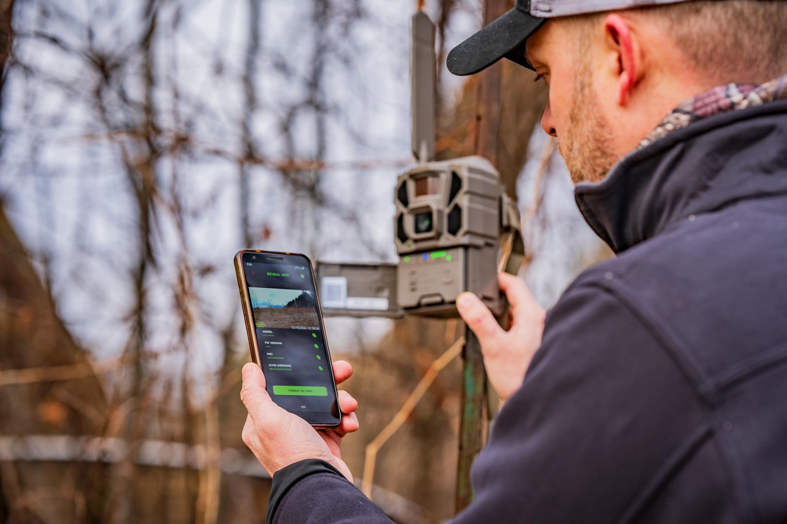 Tactacam Reveal X3 app connection delivers images to your phone in real time.