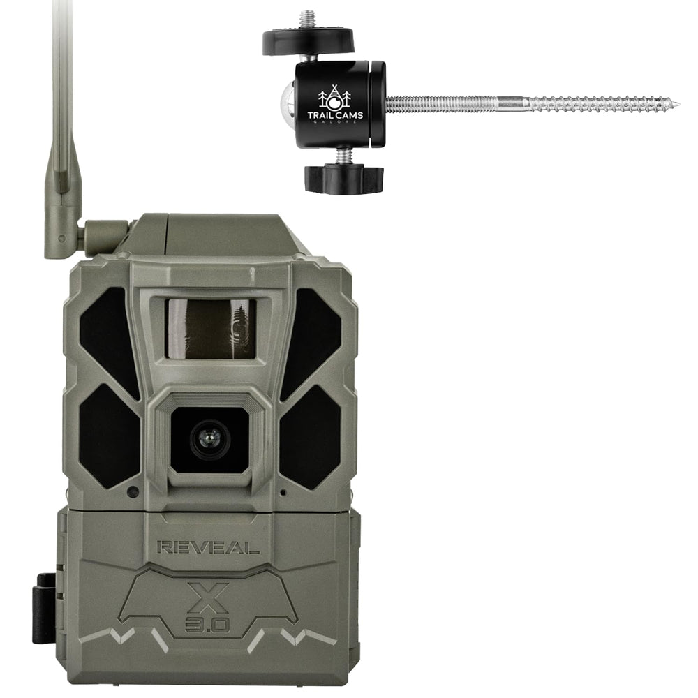 Tactacam Reveal X3 with preinstalled antenna delivers reliable field connectivity for remote hunts.