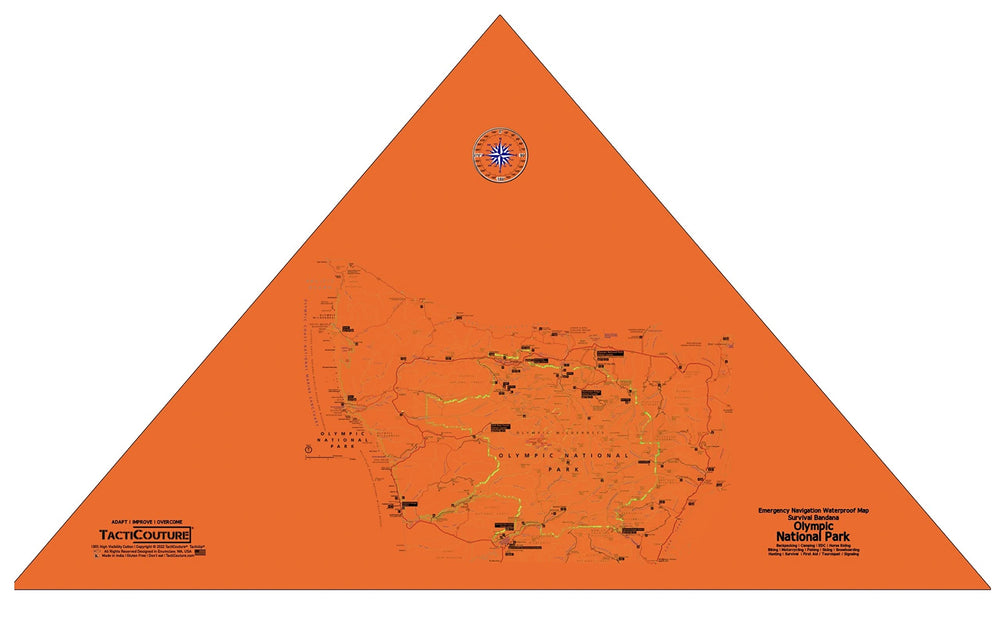 Tacticouture emergency navigation bandana waterproof for reliable field use