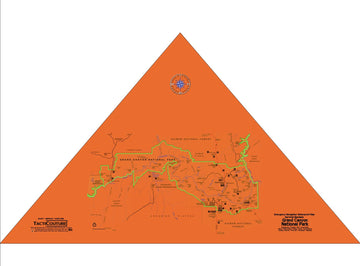 Tacticouture survival bandana folded to reveal the emergency map in a compact form.