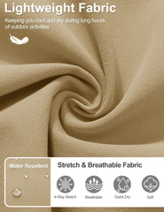 TACVASEN 7-inch shorts back view with belt loops for timeless style.