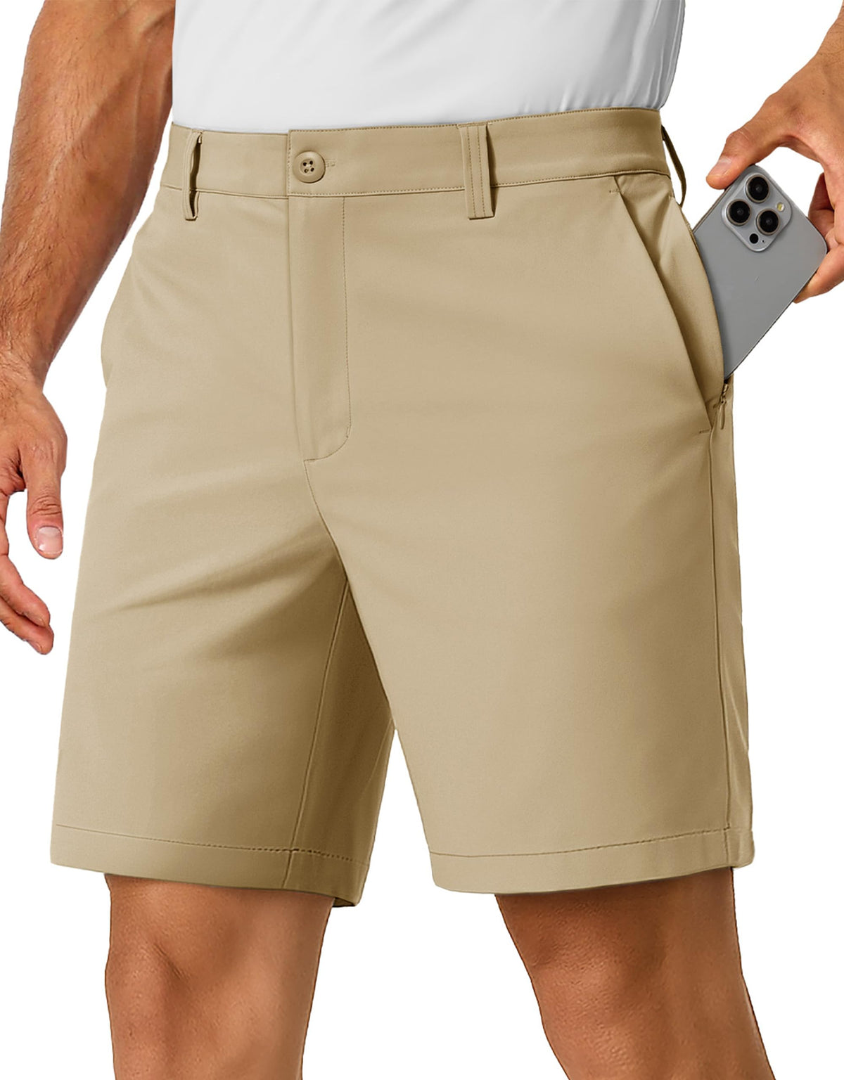 TACVASEN 7-inch shorts front view highlights stretch for mobility.