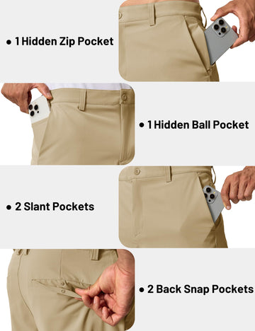 TACVASEN 6-pocket shorts keep essentials secure during travel or work.