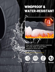 TACVASEN down coat men pockets zippers – secure storage on the move