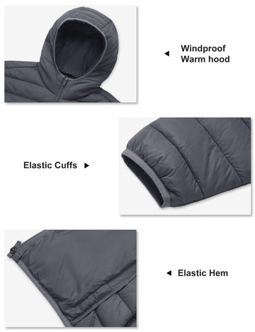 TACVASEN down coat men winter outdoor wear – suitable for hiking and snow