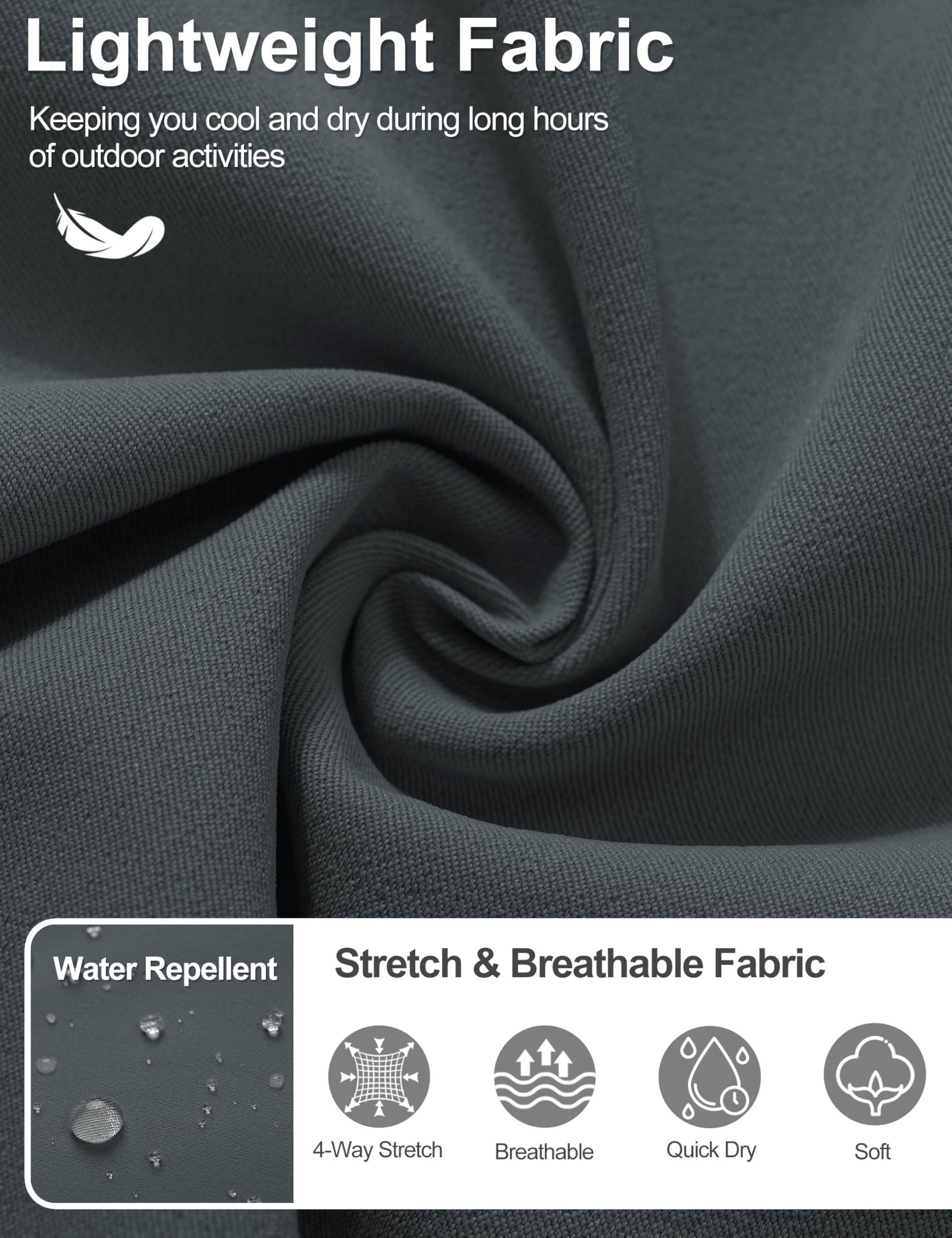 TACVASEN 7-inch inseam shorts offer athletic freedom and breathable comfort.