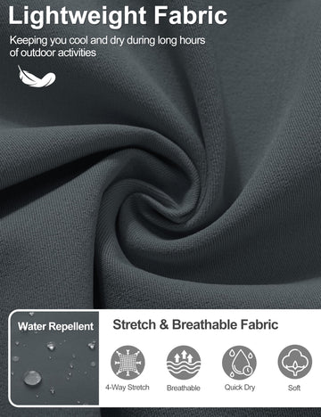 TACVASEN golf shorts back view emphasizing secure pockets and classic fit