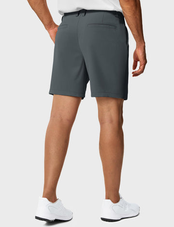 TACVASEN golf shorts side view highlighting flexible fabric for mobility