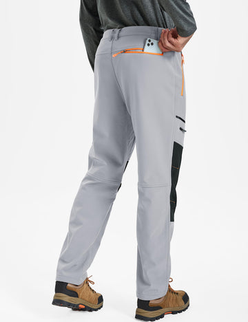 TACVASEN hiking pants elastic waist with belt loops for a secure, comfortable fit.