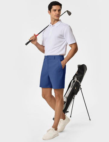 TACVASEN 7in shorts on model showing versatile summer style and relaxed fit.
