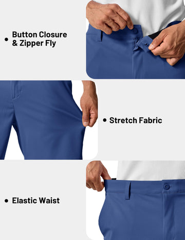TACVASEN shorts water-resistant feel and breathable fabric for outdoor use.