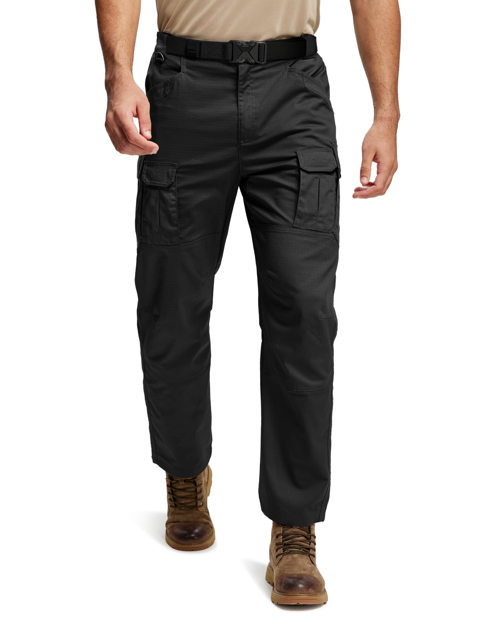 TACVASEN cargo pants eight-pocket layout enables quick-access gear on hikes