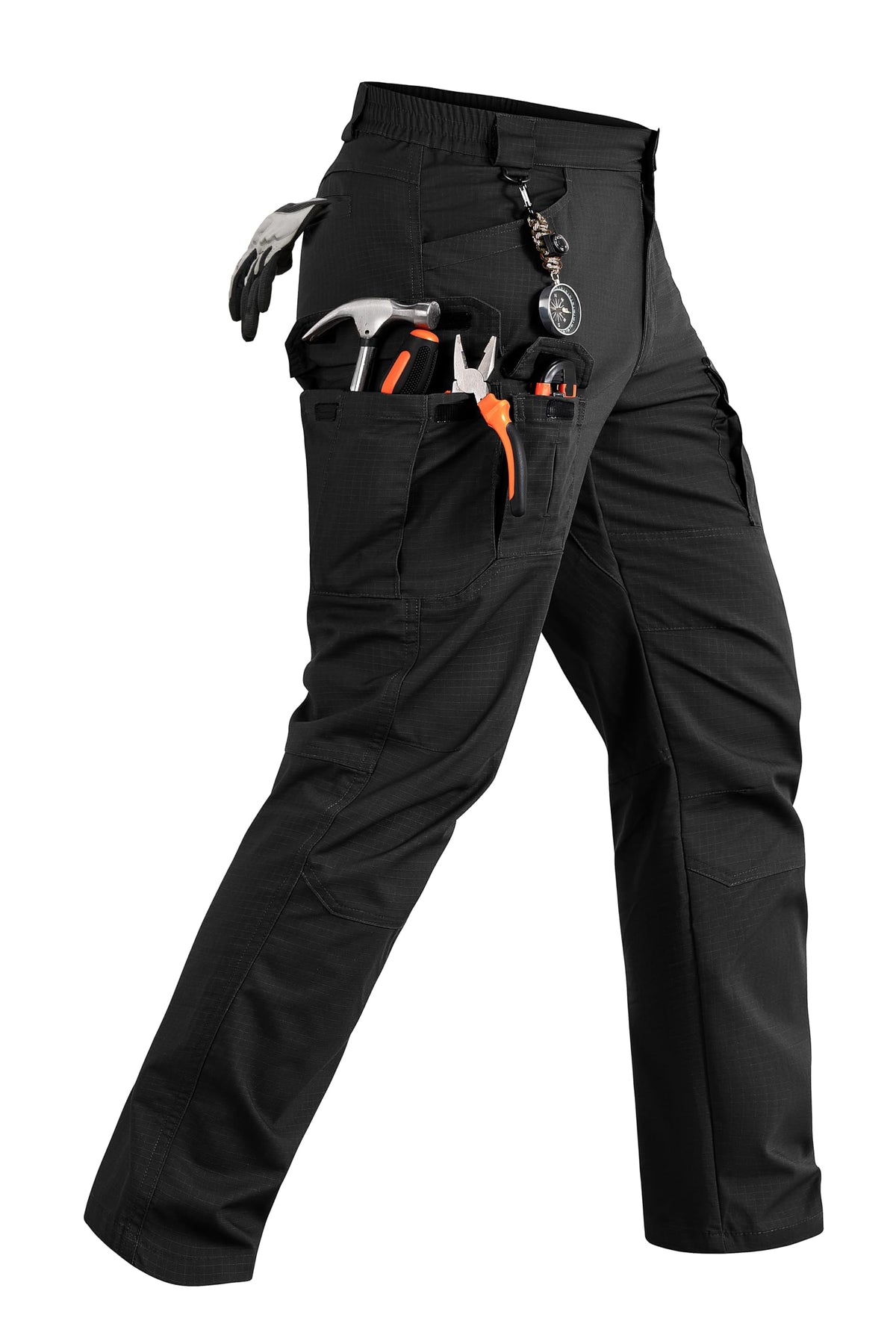 TACVASEN mens cargo pants ripstop fabric texture for durable outdoor wear