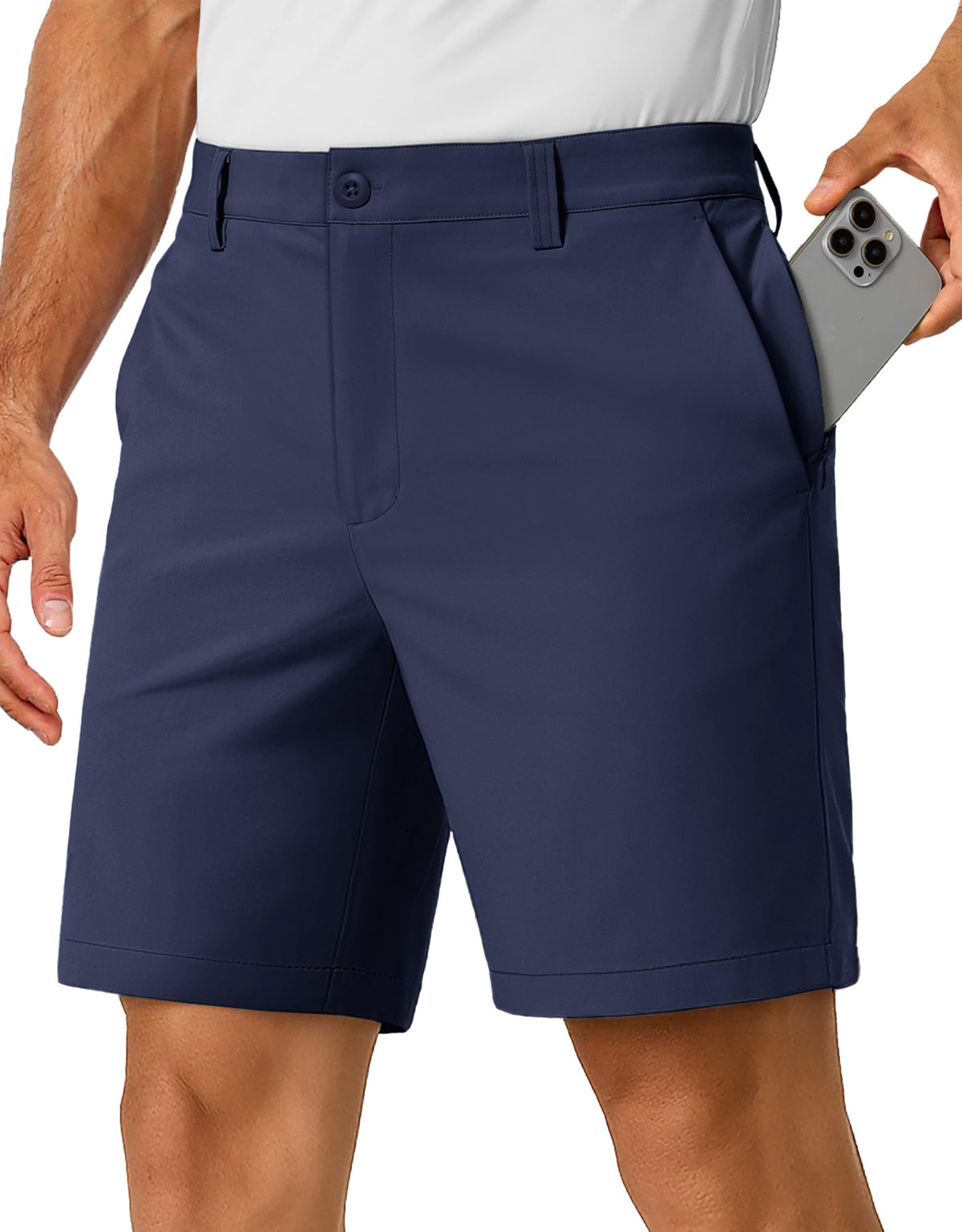 TACVASEN men's casual shorts with 7-inch inseam for flexible swing
