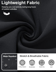 TACVASEN men's golf shorts hidden zip pocket highlighting secure storage during travel.