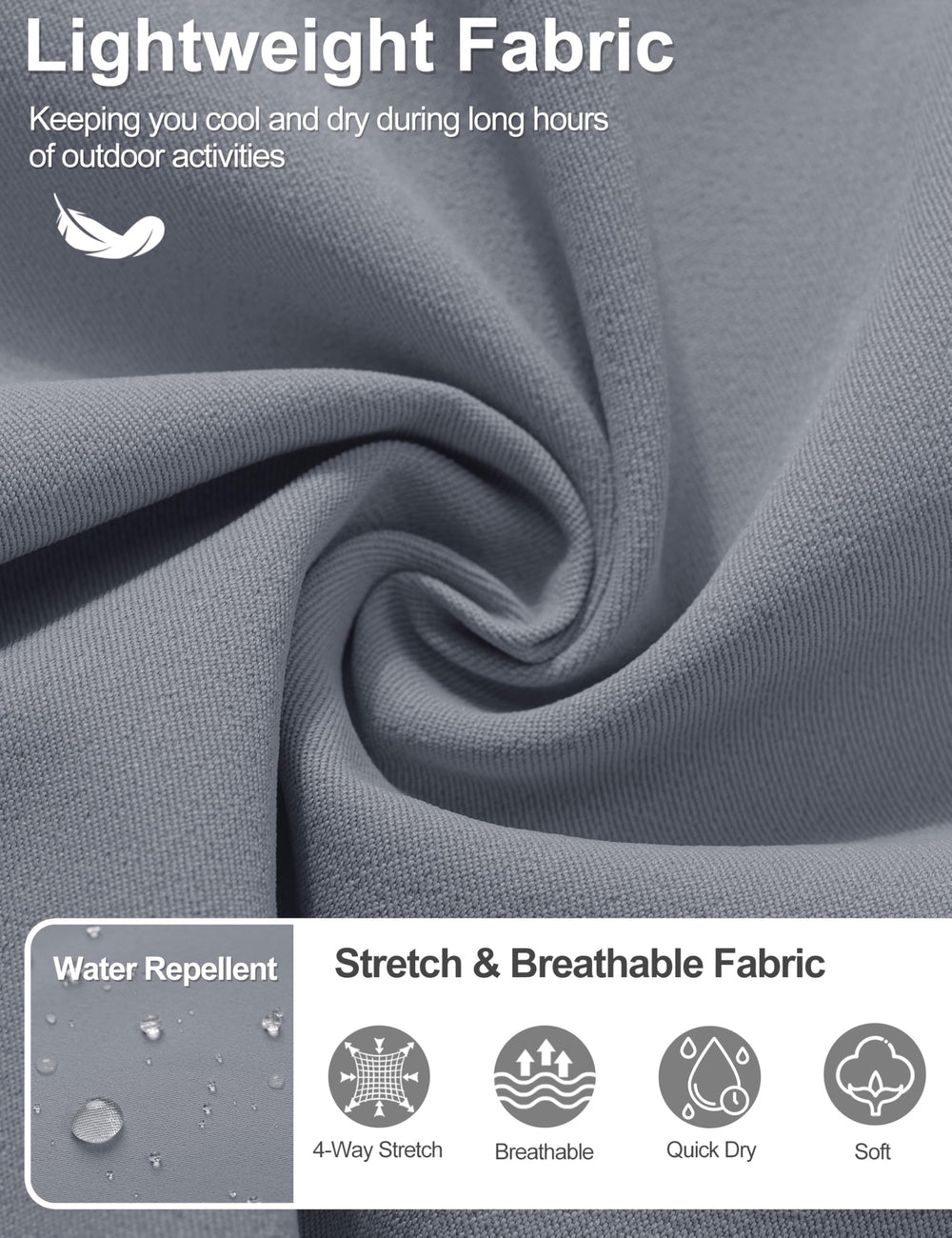 TACVASEN quick-dry golf shorts designed to keep you cool during activity.