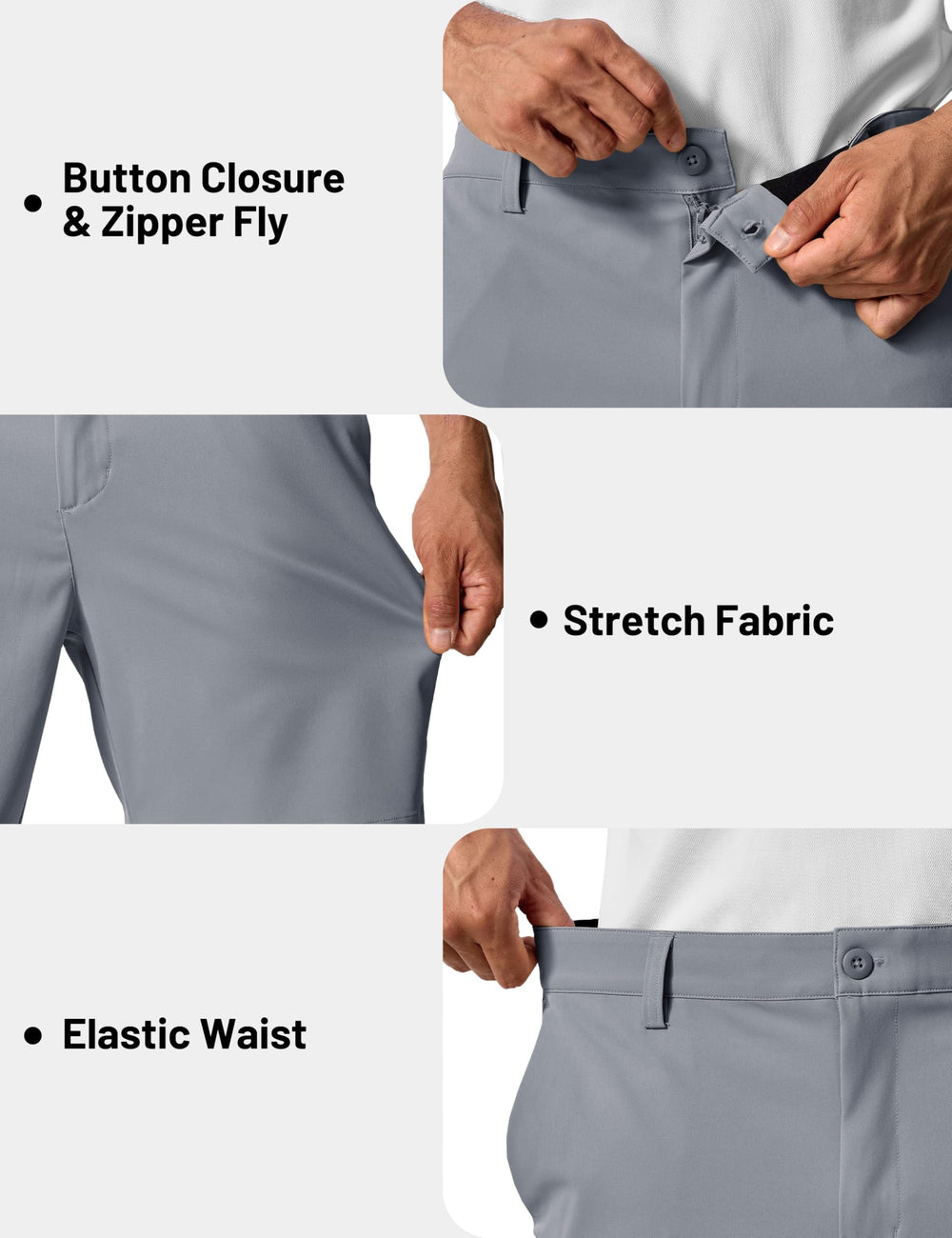 TACVASEN men's golf shorts quick-dry performance helps stay dry after activity