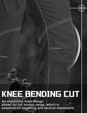 TACVASEN mens hiking pants back pocket and zip fly area for utility access