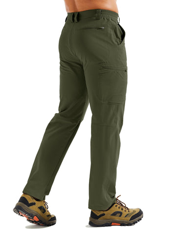 TACVASEN hiking pants fabric close-up highlighting breathable stretch for active wear.