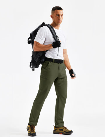 TACVASEN pants pocket detail with secure zip pockets for essentials.