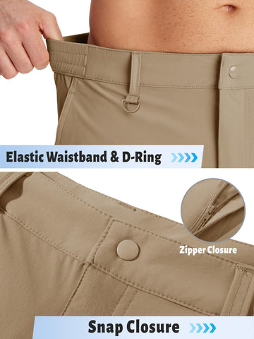 TACVASEN shorts designed for hiking and golf performance.