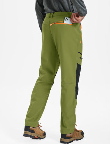 TACVASEN men's snow pants fleece lining emphasizes warmth and moisture-wicking comfort.