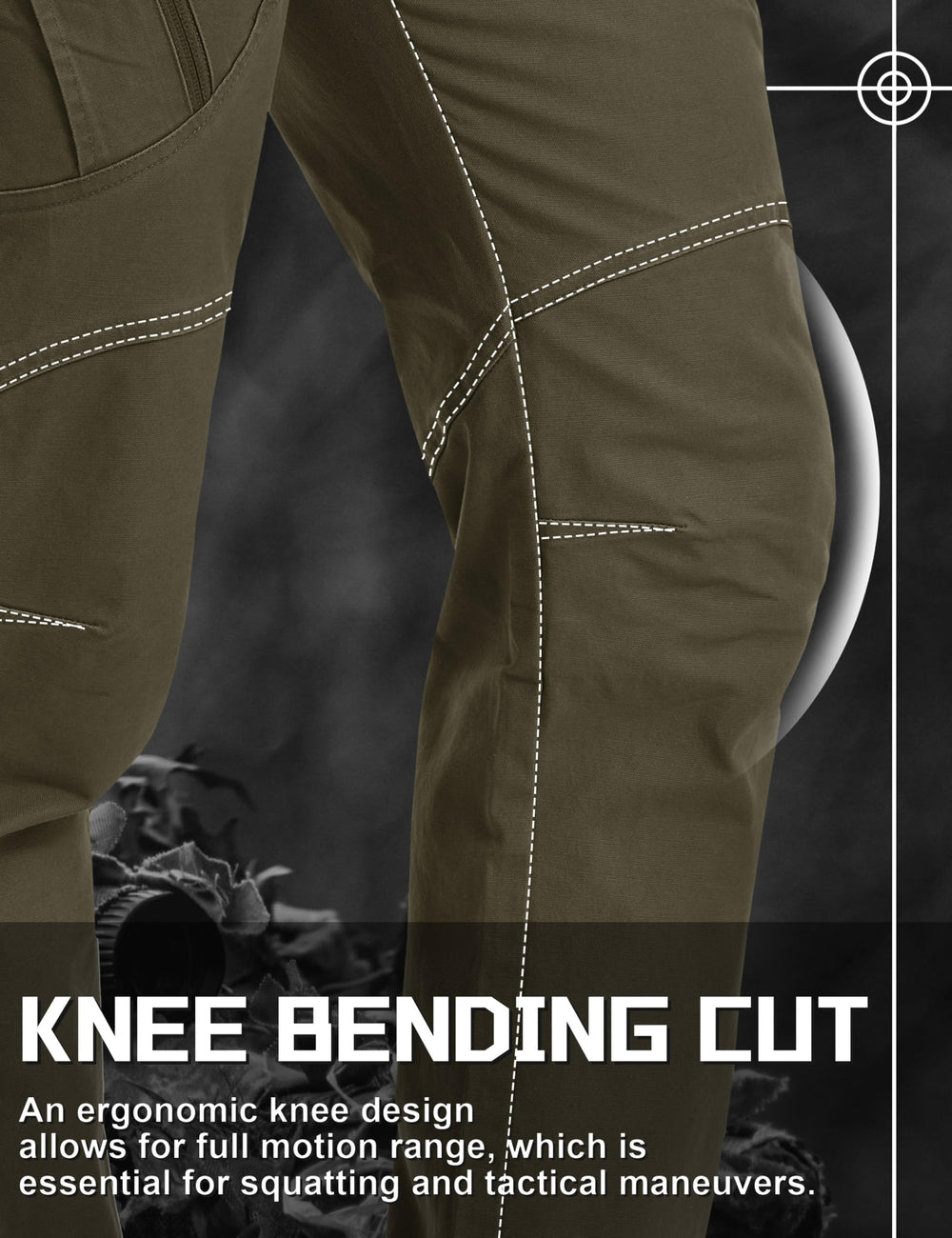 TACVASEN Men's Tactical Pants outdoorsy ambience demonstrates versatile use for hiking and daily wear.