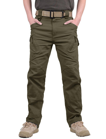 TACVASEN Men's Tactical Pants pocket layout highlights nine pockets for gear organization.