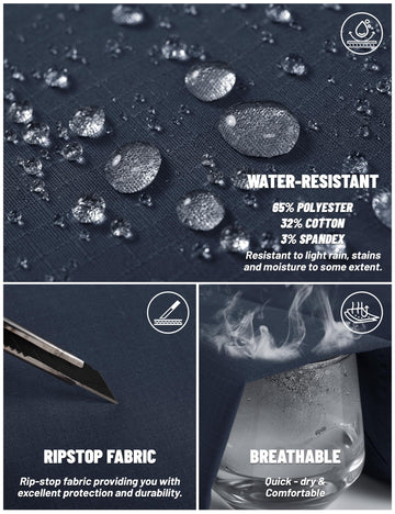 TACVASEN reinforced stitching highlights durability for rugged activities