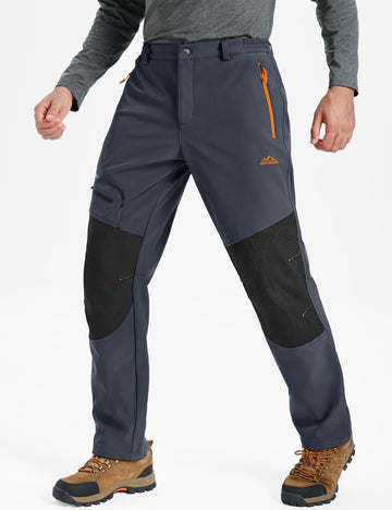 TACVASEN ski pants fleece lining visible for warmth and comfort