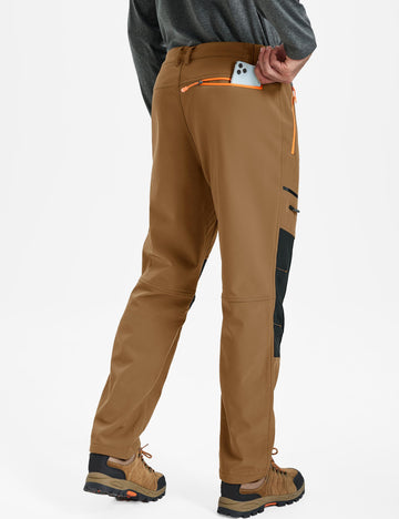 TACVASEN Snow Pants elastic waistband with belt loops for secure, adjustable fit.