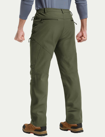 TACVASEN softshell waterproof pants protecting against rain and snow