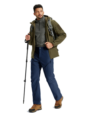 TACVASEN winter pants navy color view suitable for camping and snow sports