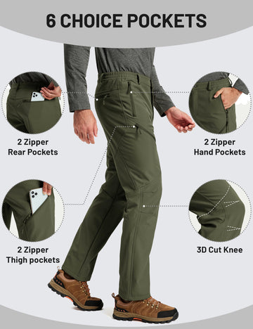 TACVASEN winter pants suited for outdoor activities like hiking, skiing, camping and more
