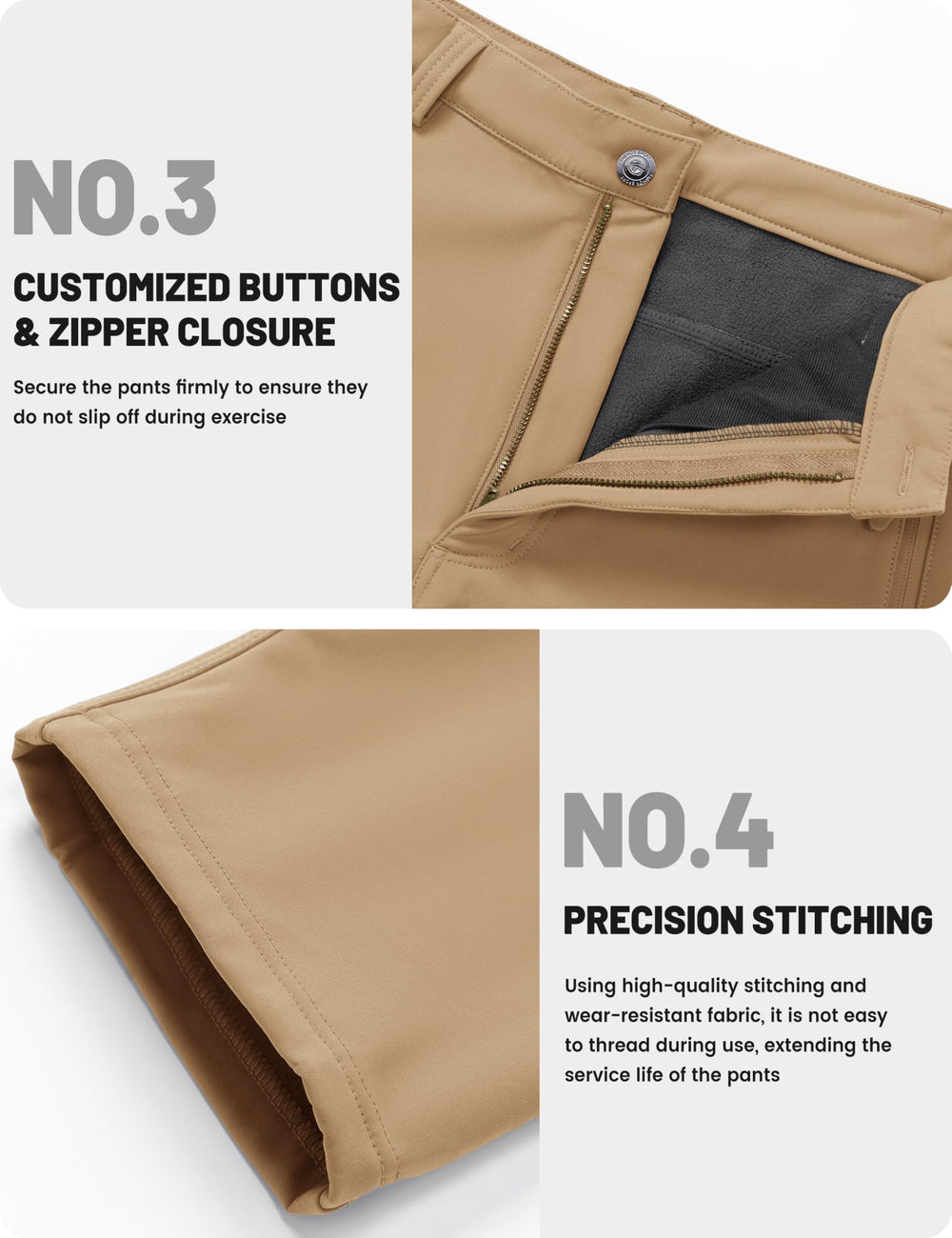 TACVASEN winter pants snow-hike ready for cold-weather adventures.
