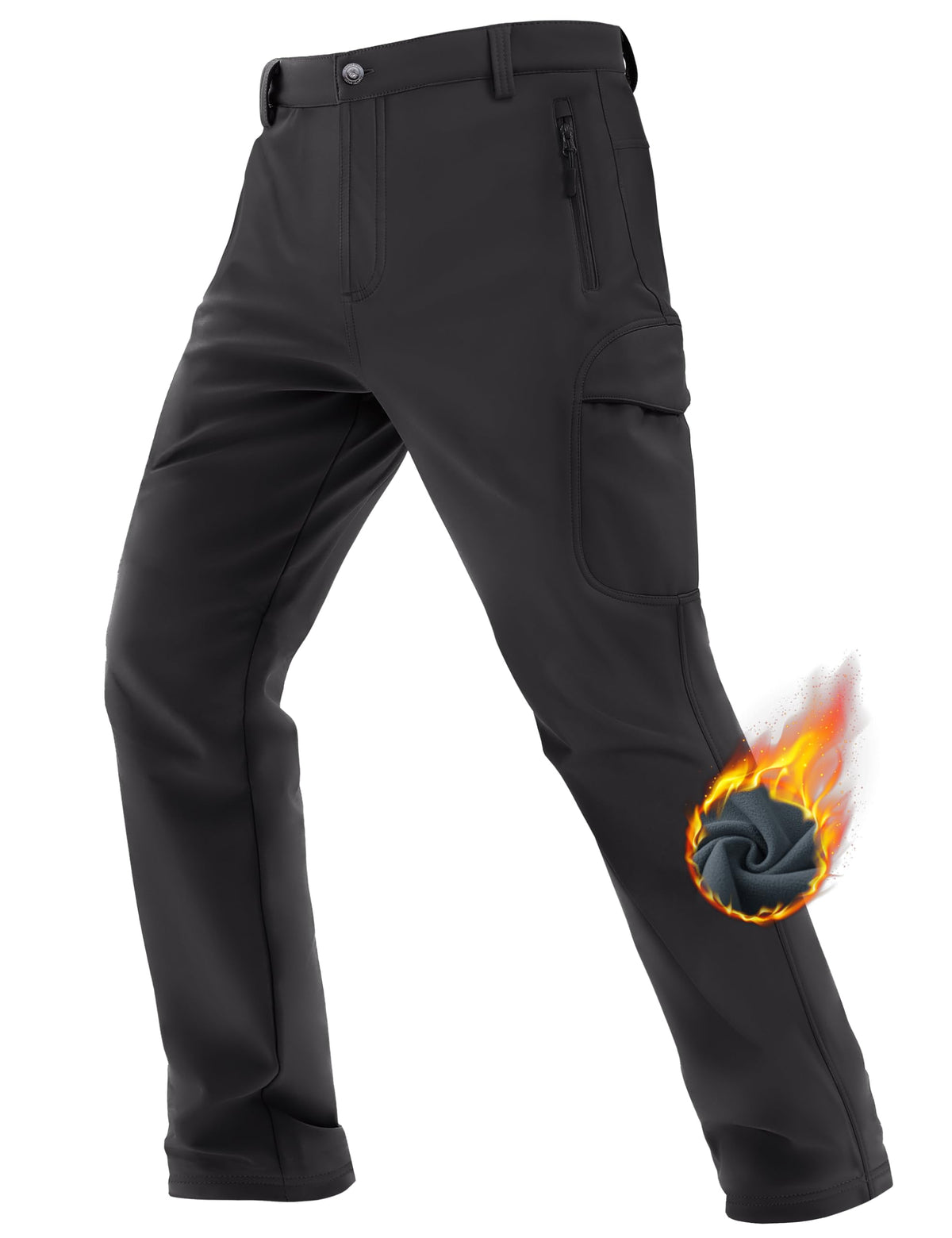 TACVASEN winter pants with waterproof fleece keep you dry in snow