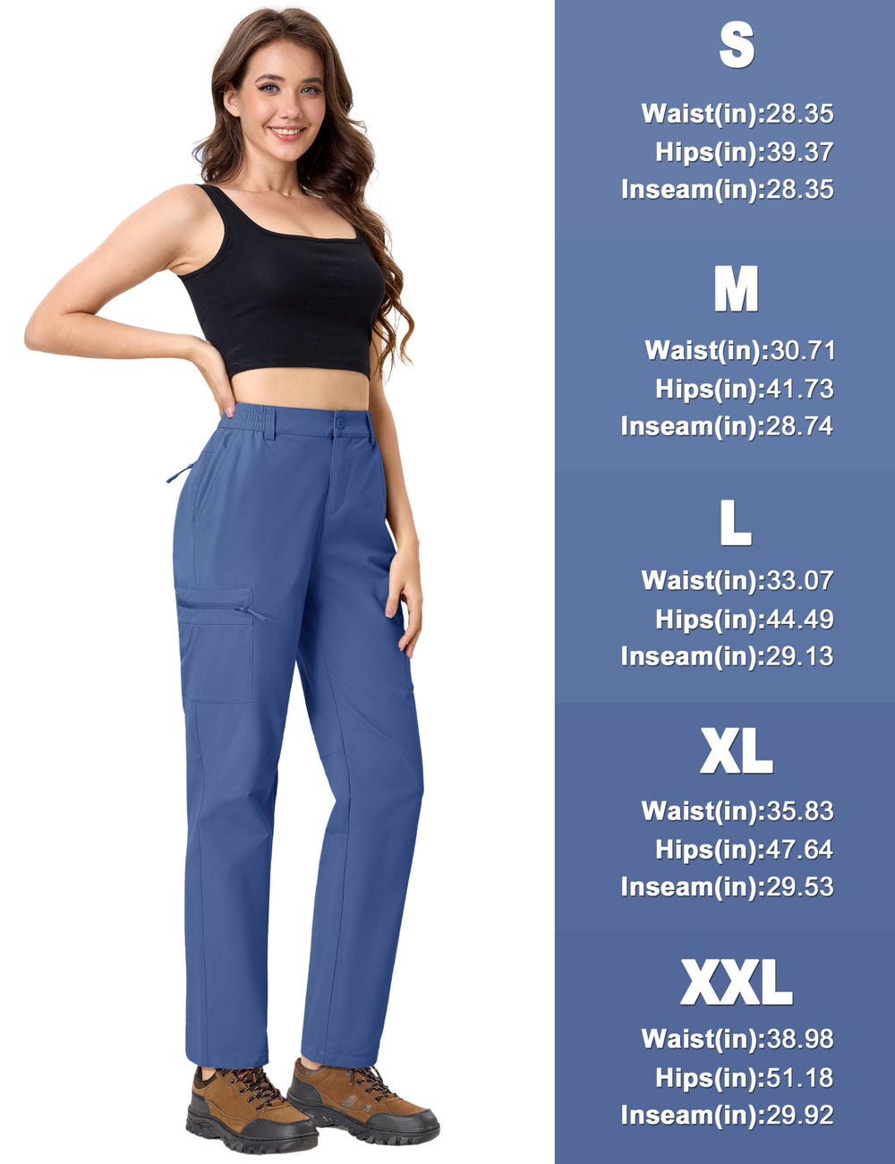 TACVASEN versatile hiking pants suit hiking, camping, golf, and daily wear.