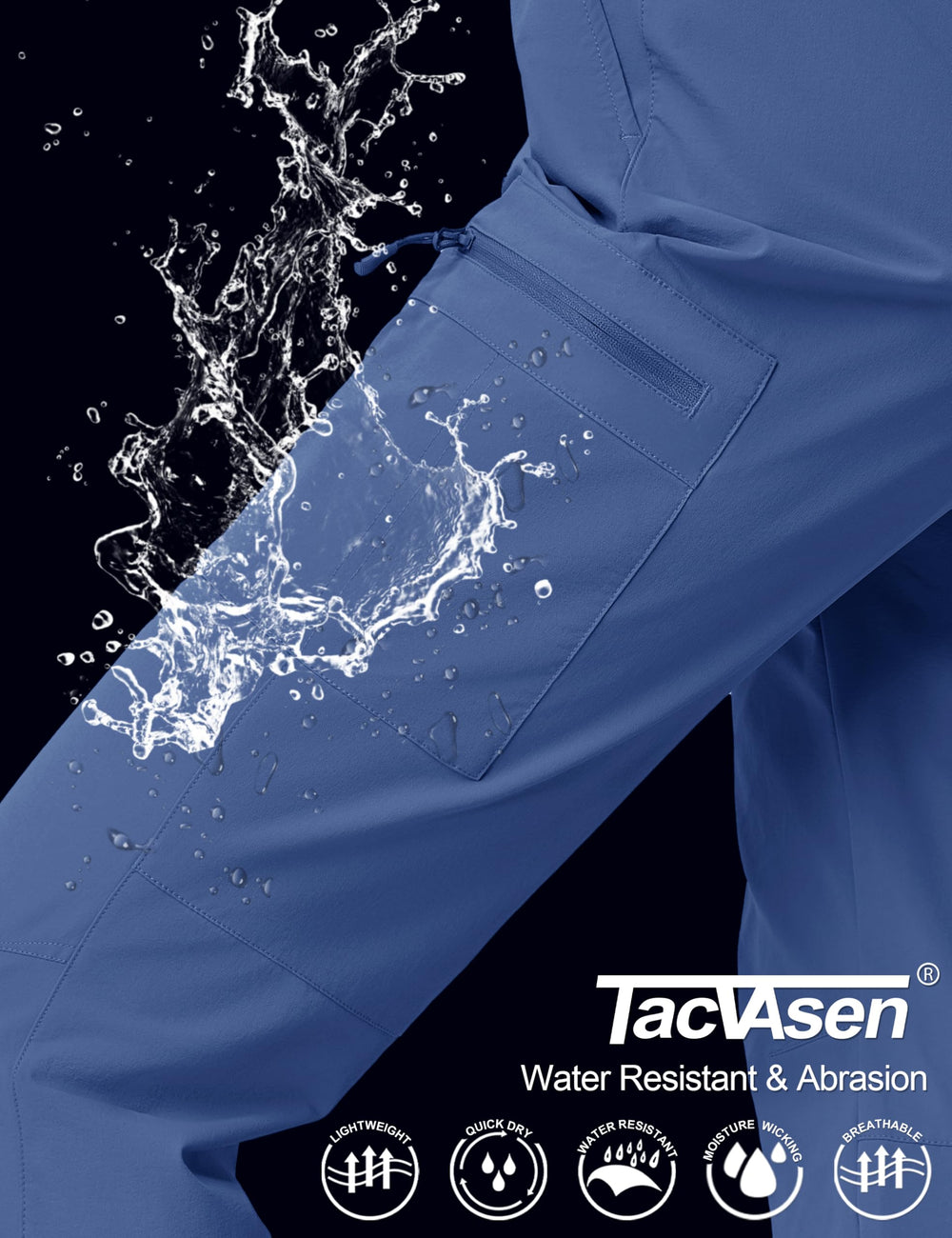 TACVASEN pants feature multi-pocket design for on-trail essentials.