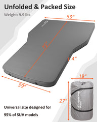 Tadpole Jump dual check valves minimize air leakage for stable sleep.