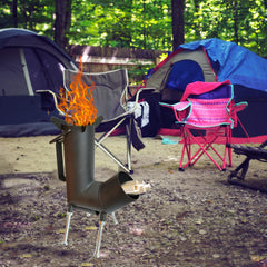 TAFEIDA Rocket Stove ash guard board protects lawn during cooking